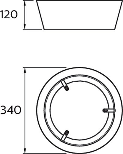 Philips 8718699777371 Dawn LED stropní svítidlo | Teplá bílá | Šedá