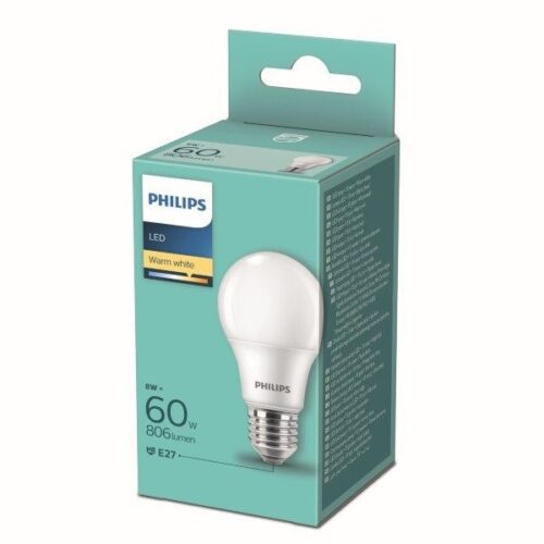 Philips 8719514257566 LED žárovka E27 | Teplá bílá | 8W