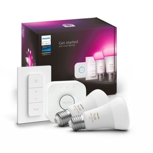 Philips Hue 8719514291379 Bridge Starter Kit Smart LED Smart žárovka E27 | RGB | Variabilní | 9W