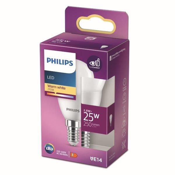 Philips 8719514309326 LED žárovka E14 | Teplá bílá | 2,8W