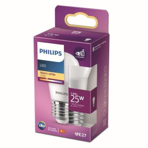 Philips 8719514309340 LED žárovka E27 | Teplá bílá | 2,8W