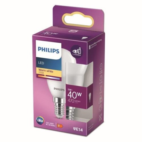 Philips 8719514309388 LED žárovka E14 | Teplá bílá | 5W