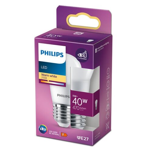 Philips 8719514309401 LED žárovka E27 | Teplá bílá | 5W