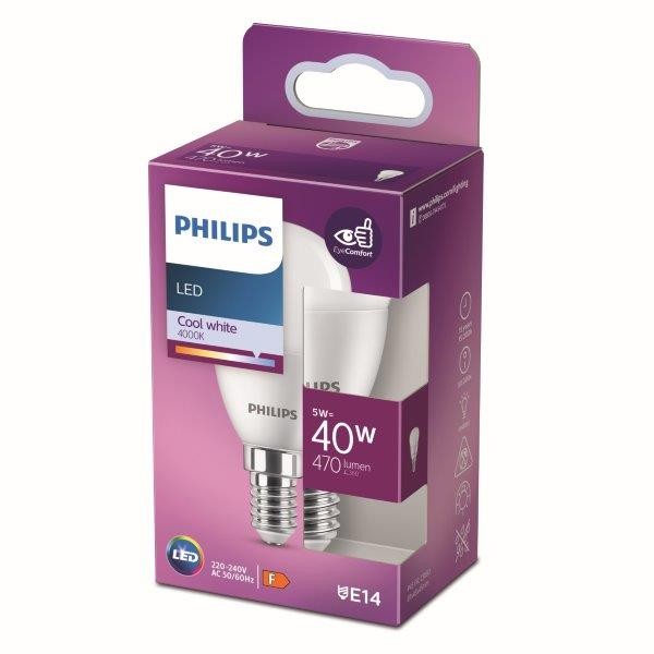 Philips 8719514309562 LED žárovka E14 | Teplá bílá | 5W