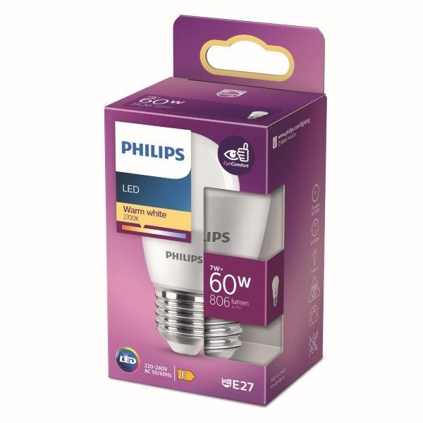 Philips 8719514309661 LED žárovka E27 | Teplá bílá | 7W