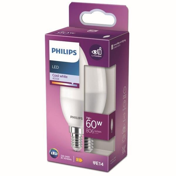 Philips 8719514309685 LED žárovka E14 | Teplá bílá | 7W