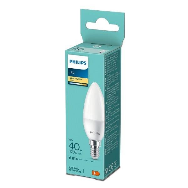 Philips 8719514312524 LED žárovka E14 | Teplá bílá | 5W