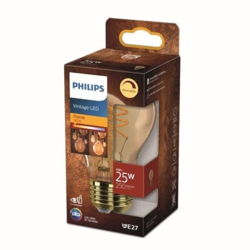 Philips 8719514315433 Vintage LED žárovka E27 | Teplá bílá | 4W