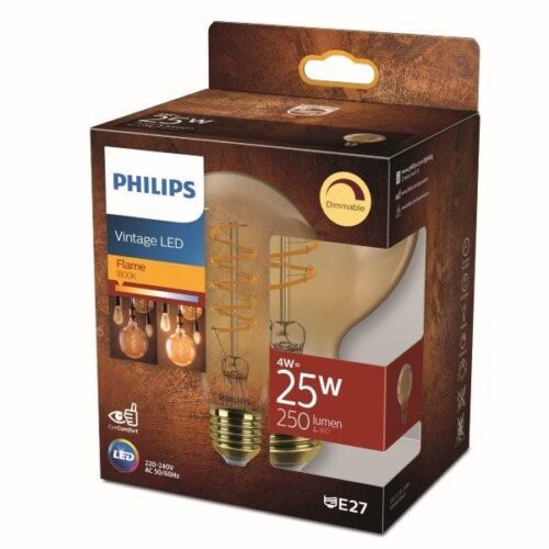 Philips 8719514315471 Vintage LED žárovka E27 | Teplá bílá | 4W