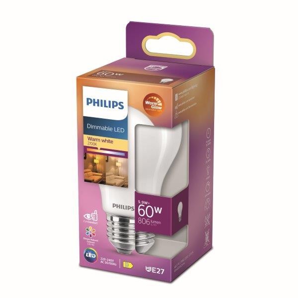 Philips 8719514323858 LED žárovka E27 | Teplá bílá | 5,9W