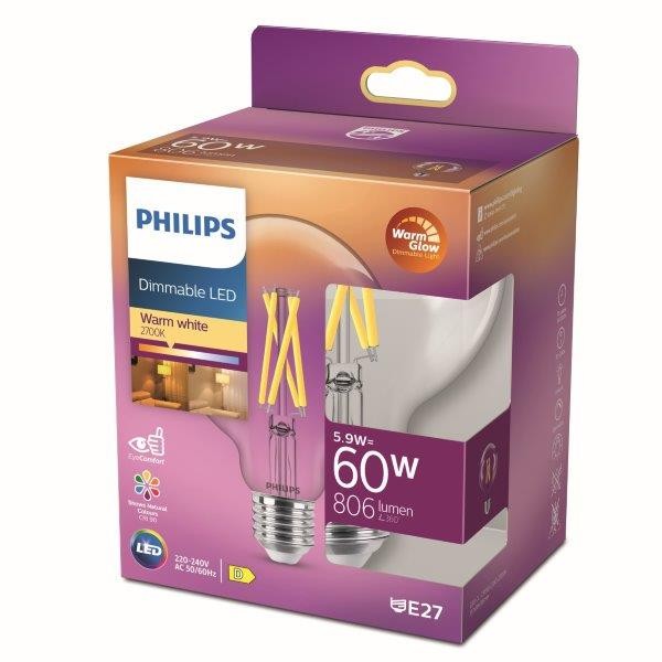 Philips 8719514323957 LED žárovka E27 | Teplá bílá | 5,9W | 1