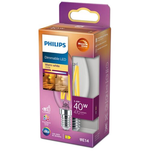 Philips 8719514324213 LED žárovka E14 | Teplá bílá | 3,4W