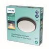 Philips 8719514326583 Doris LED stropní svítidlo | Teplá bílá | Černá | 6W