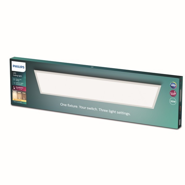 Philips 8719514326729 Super Slim LED stropní svítidlo | Teplá bílá | Bílá | 36W