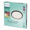 Philips 8719514327207 Super Slim LED stropní svítidlo | Teplá bílá | Černá | 15W