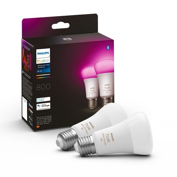 Philips Hue 8719514328365 Smart LED Smart sada žárovek E27 | RGB | Variabilní | 6,5W