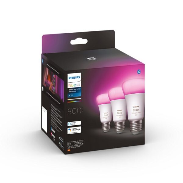 Philips Hue 8719514328389 Smart LED Smart sada žárovek E27 | RGB | Variabilní | 3x6,5W