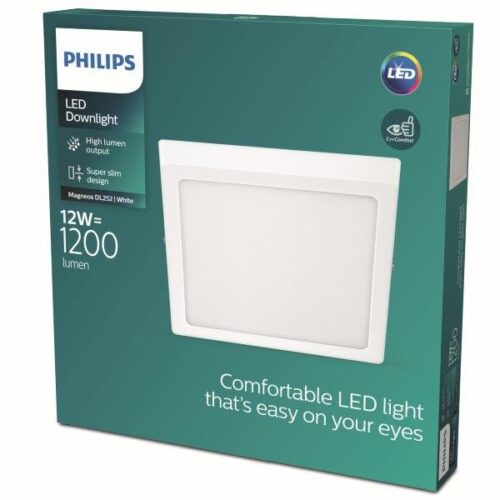 Philips 8719514328716 Magneos Slim LED stropní svítidlo | Teplá bílá | Bílá | 12W