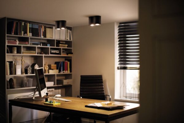 Philips Hue 8719514338425 Pillar Smart LED bodové svítidlo | Variabilní | Černá | 2x5W