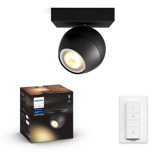 Philips Hue 8719514339248 Buckram Smart LED bodové svítidlo | Variabilní | Černá | 5W