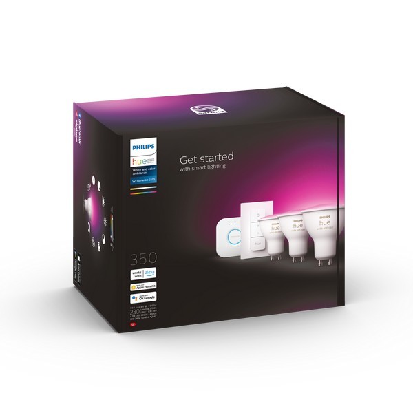 Philips Hue 8719514340107 Bridge Smart LED Smart žárovka GU10 | RGB | Variabilní | 3x4,3W