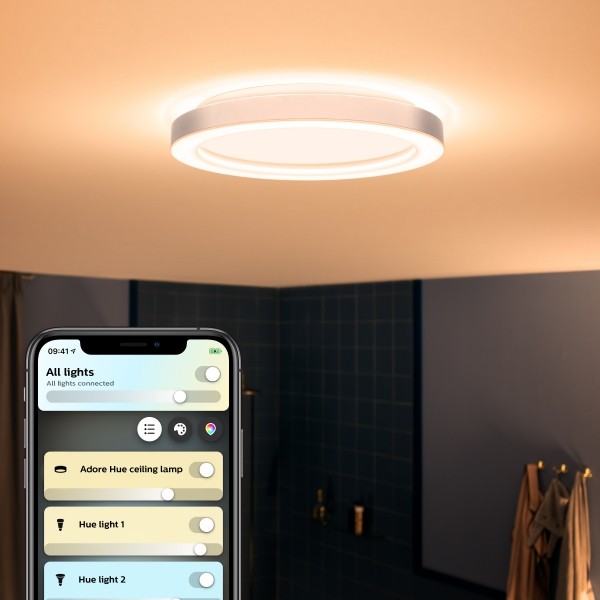 Philips Hue 8719514340978 Adore Smart LED stropní svítidlo | Variabilní | Chrom | Kov | 40W