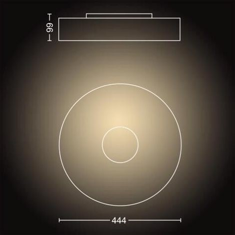 Philips Hue 8719514341272 Fair Smart LED stropní svítidlo | Variabilní | Bílá | 25W