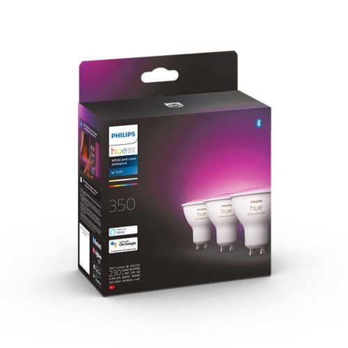 Philips Hue 8719514342767 Smart LED Smart sada žárovek GU10 | RGB | Variabilní | 3x4,3W