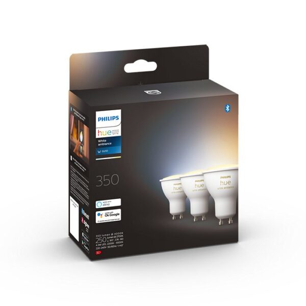 Philips Hue 8719514342804 Smart LED Smart sada žárovek GU10 | Variabilní | 3x4,3W