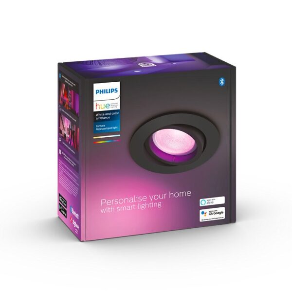 Philips Hue 8719514342927 Centura Smart LED Vnitřní osvětlení | RGB | Variabilní | Černá | 5,7W