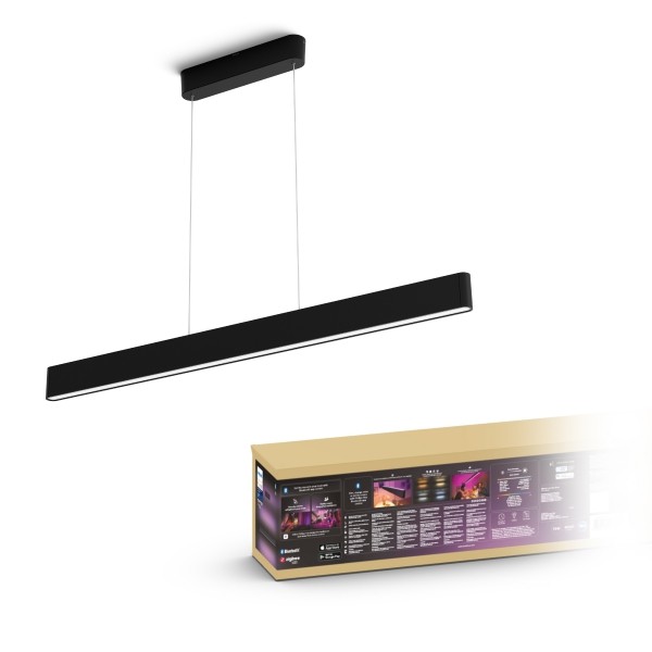Philips Hue 8719514343368 Ensis Smart LED Vnitřní osvětlení | RGB | Variabilní | Černá | 2x39W