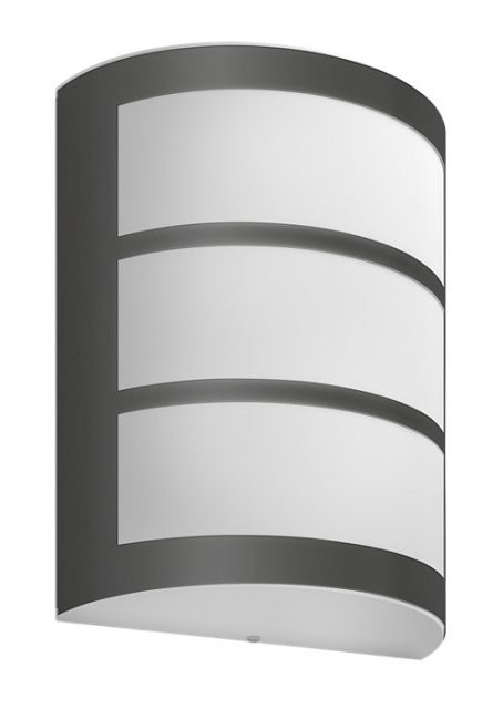 Philips 8719514417595 Python LED Nástěnné venkovní světlo | Teplá bílá | Černá | 6W