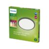 Philips 8719514417977 Superslim LED Stropní venkovní světlo | Teplá bílá | Černá | 15W