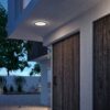 Philips 8719514417977 Superslim LED Stropní venkovní světlo | Teplá bílá | Černá | 15W