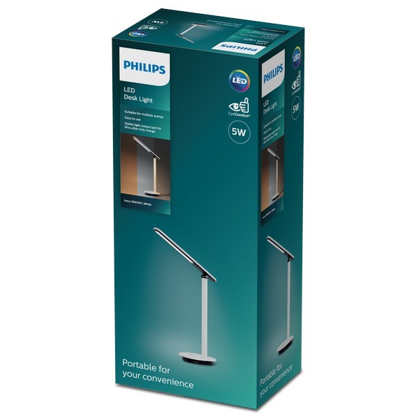Philips 8719514420410 Ivory LED Stmívatelná lampička | Variabilní | Bílá | 5W