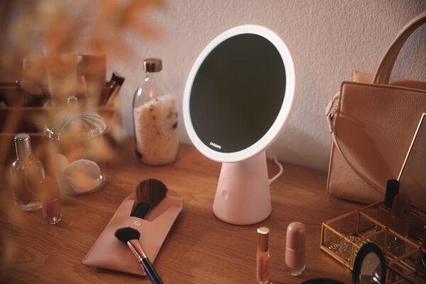 Philips 8719514420458 Mirror LED Dotyková stolní lampa | Variabilní | Růžová | 4,5W