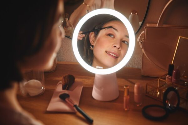 Philips 8719514420458 Mirror LED Dotyková stolní lampa | Variabilní | Růžová | 4,5W