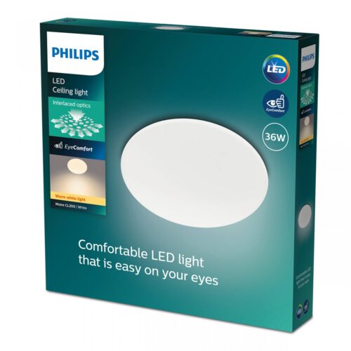 Philips 8719514431706 Moire LED stropní svítidlo | Teplá bílá | Bílá | 36W