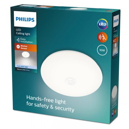 Philips 8719514431867 Mauve LED stropní svítidlo | Teplá bílá | Bílá | 16W