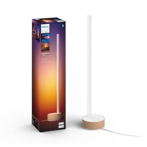 Philips Hue 8719514433465 Signe Smart LED Dřevěná stolní lampička | Variabilní | Bílá | Dřevo | 11,8W
