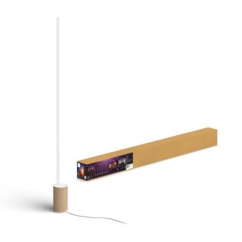 Philips Hue 8719514433526 Signe Smart LED Dřevěná stojací lampa | Variabilní | Bílá | Dřevo | 29W