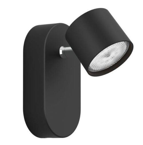 Philips 8719514435377 Star LED bodové svítidlo | Teplá bílá | Černá | 4,5W