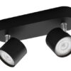 Philips 8719514435391 Star LED bodové svítidlo | Teplá bílá | Černá | 2x4,5W