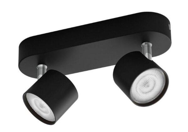 Philips 8719514435391 Star LED bodové svítidlo | Teplá bílá | Černá | 2x4,5W