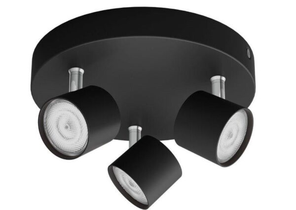 Philips 8719514435414 Star LED Přisazené stropní svítidlo | Teplá bílá | Černá | 3x4,5W