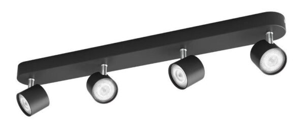 Philips 8719514435438 Star LED bodové svítidlo | Teplá bílá | Černá | 4x4,5W