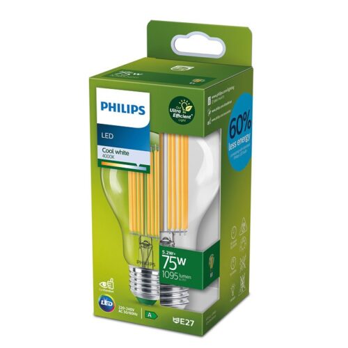 Philips 8719514435698 LED žárovka E27 | Přírodní bílá | 52W