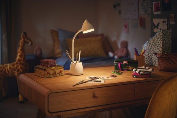 Philips 8719514443778 Hat LED Stmívatelná stojací lampa | Variabilní | Bílá | 4W