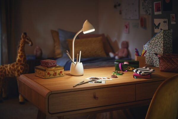 Philips 8719514443778 Hat LED Stmívatelná stojací lampa | Variabilní | Bílá | 4W