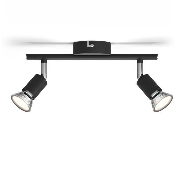 Philips 8719514465237 Limbali Přisazené stropní svítidlo | GU10 | Černá